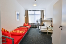 Mehrbettzimmer in Karlsruher Hostel (Bett im 4er)
