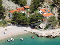 Apartment for 5 directly on the Brela beach