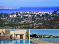 schöne Dorf in der Nähe von Stränden